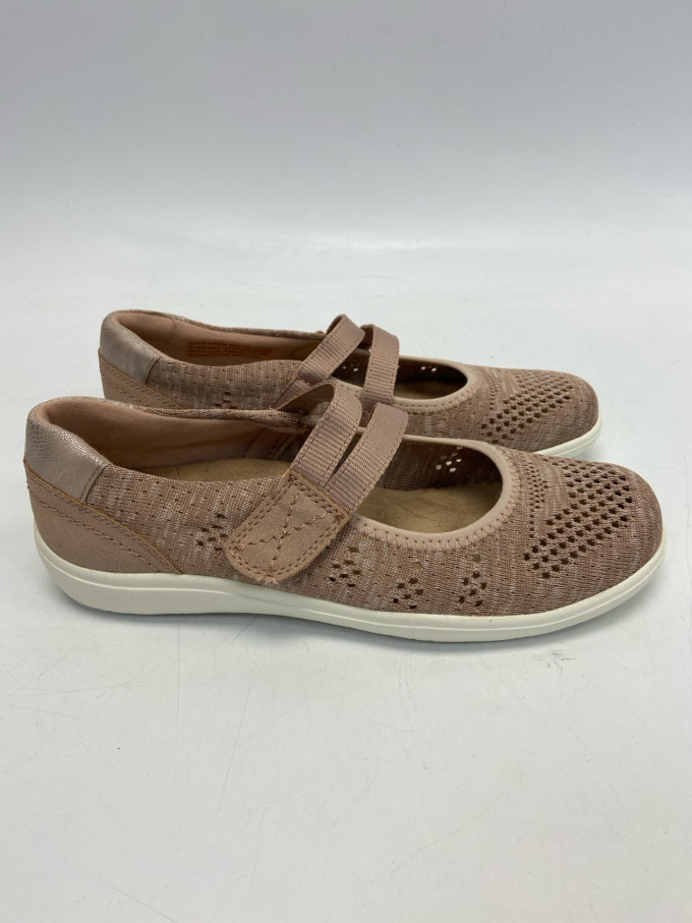 Earth Origins  Size 9.5 Blush Perforated Knit Flats