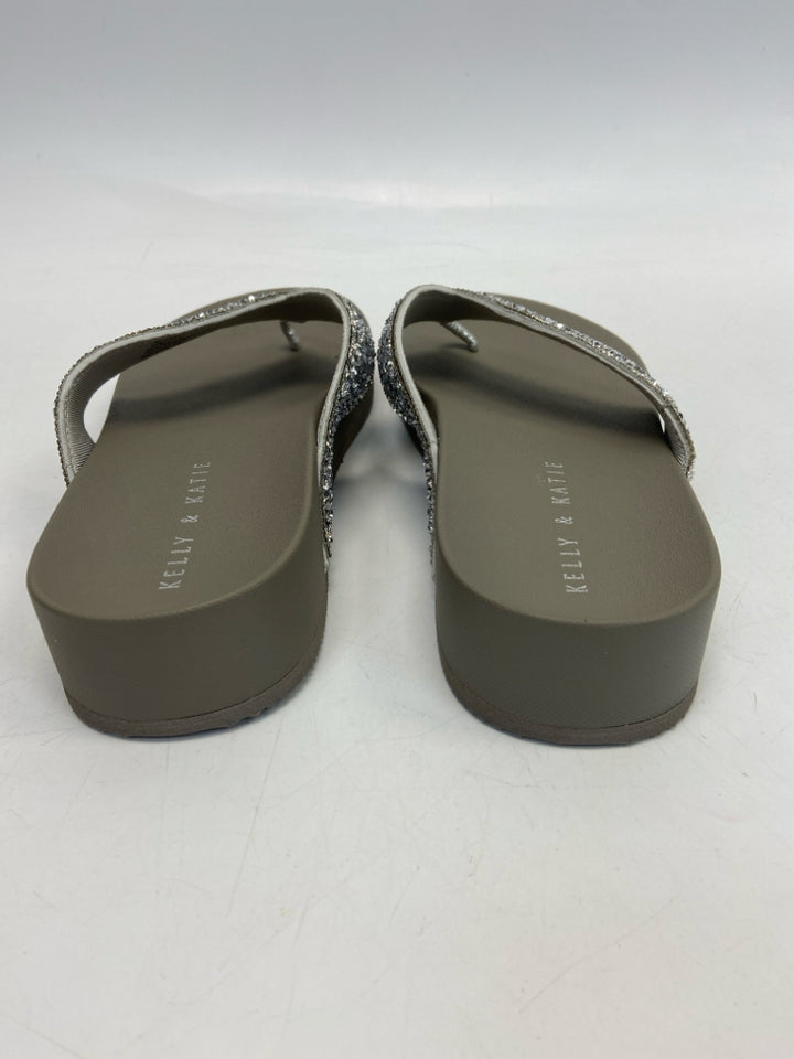 Kelly &amp; Katie  Size 10 Silver Rhinestone(s) Sandals