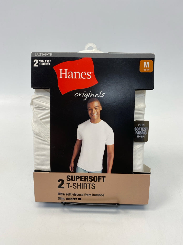 NEW/BOX Hanes Size M White Men&