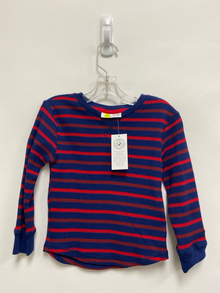NWT Epic Threads SIZE 2T Navy Red Stripe Boy&