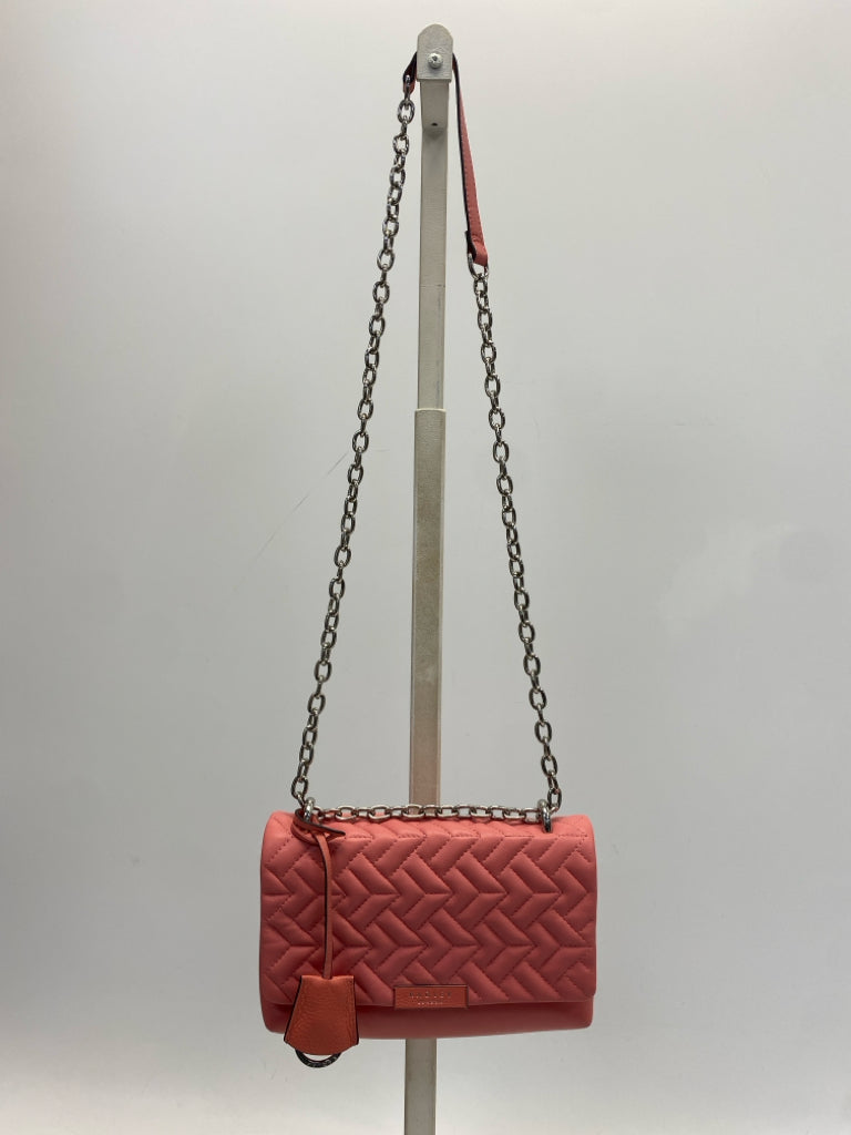 Radley Coral Quilted Leather Handbag