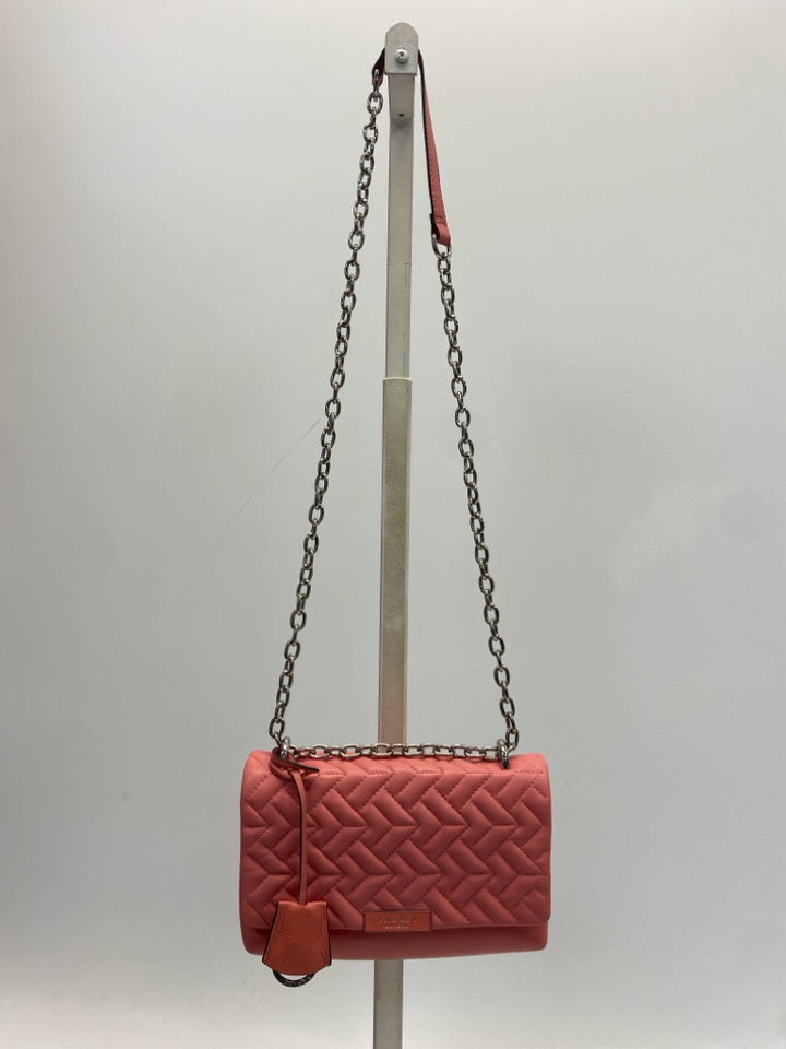 Radley Coral Quilted Leather Handbag