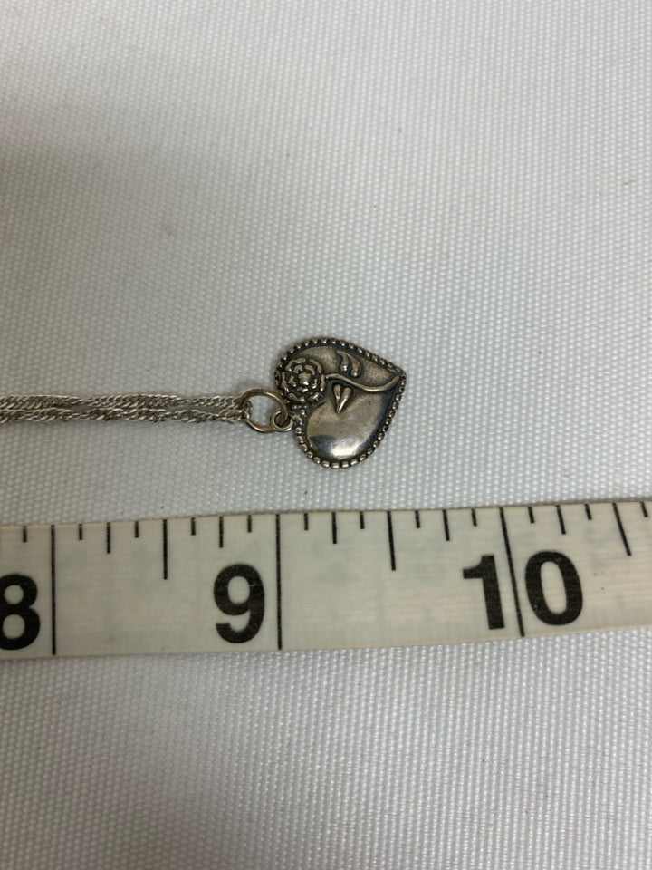 Silver Hearts Necklace