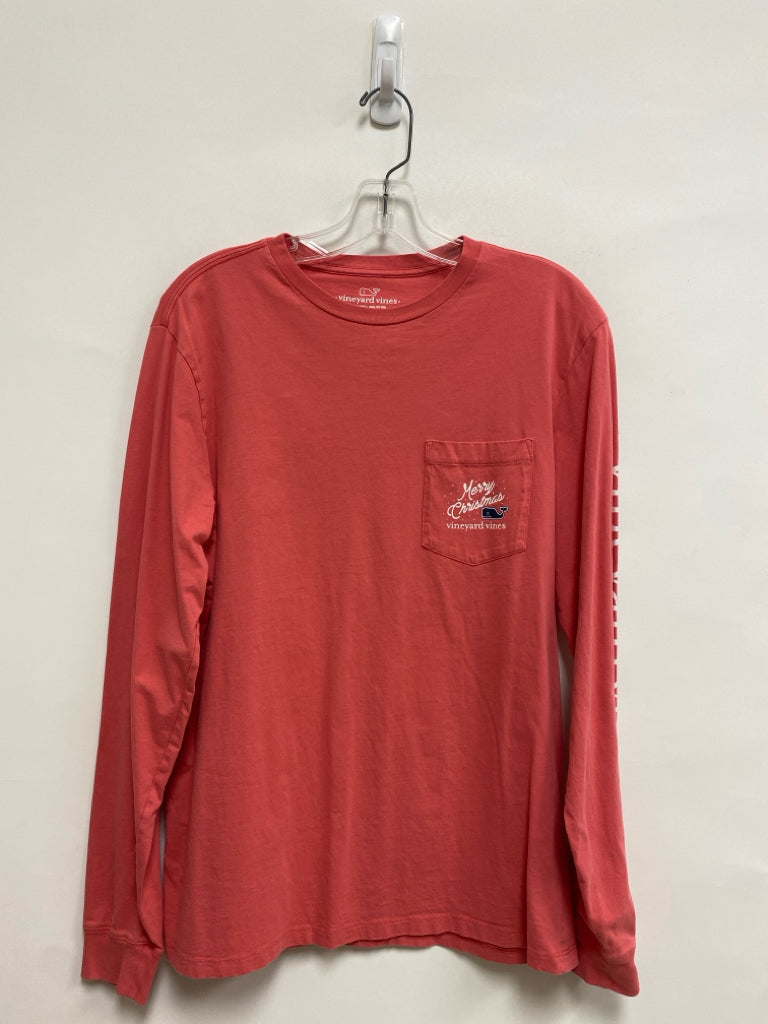 Vineyard Vines Size S Coral Long Sleeve Tee Ladies Top