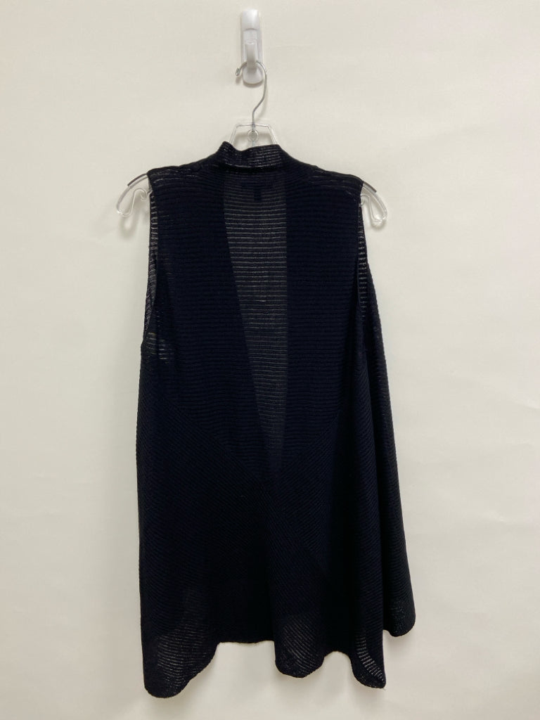NWT Eileen Fisher Size L Black Sleeveless Ladies Sweater