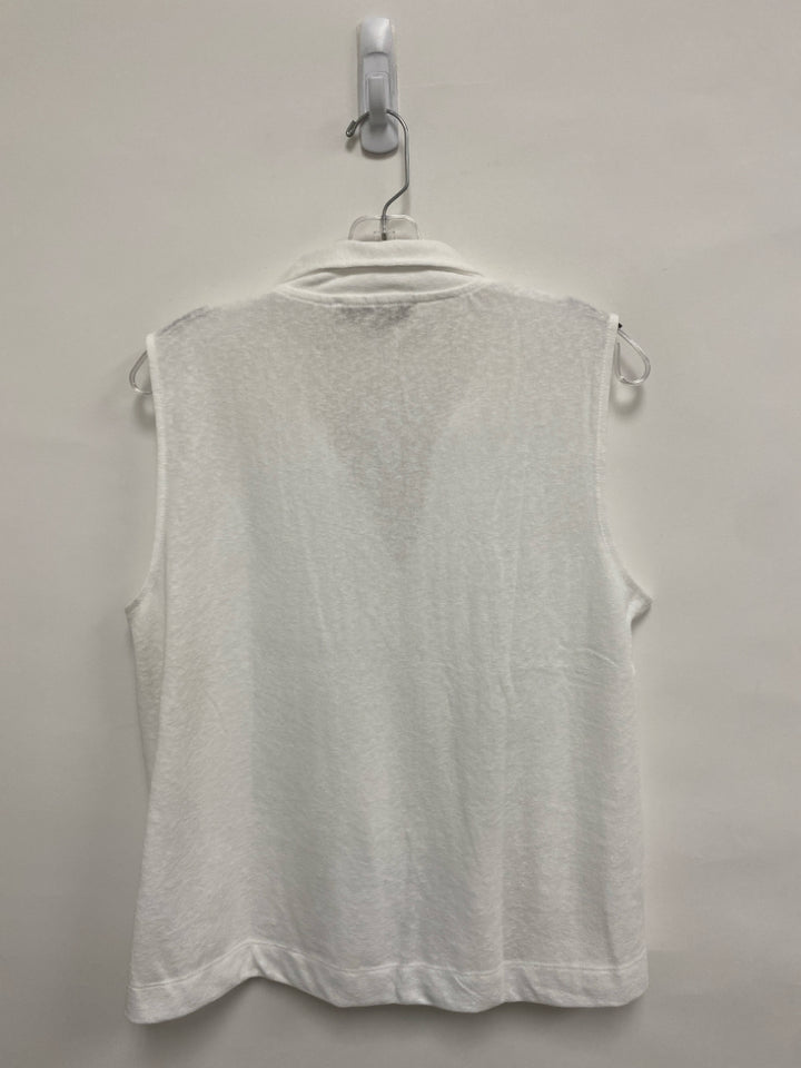 NWT LOFT Size M White Sleeveless Ladies Top