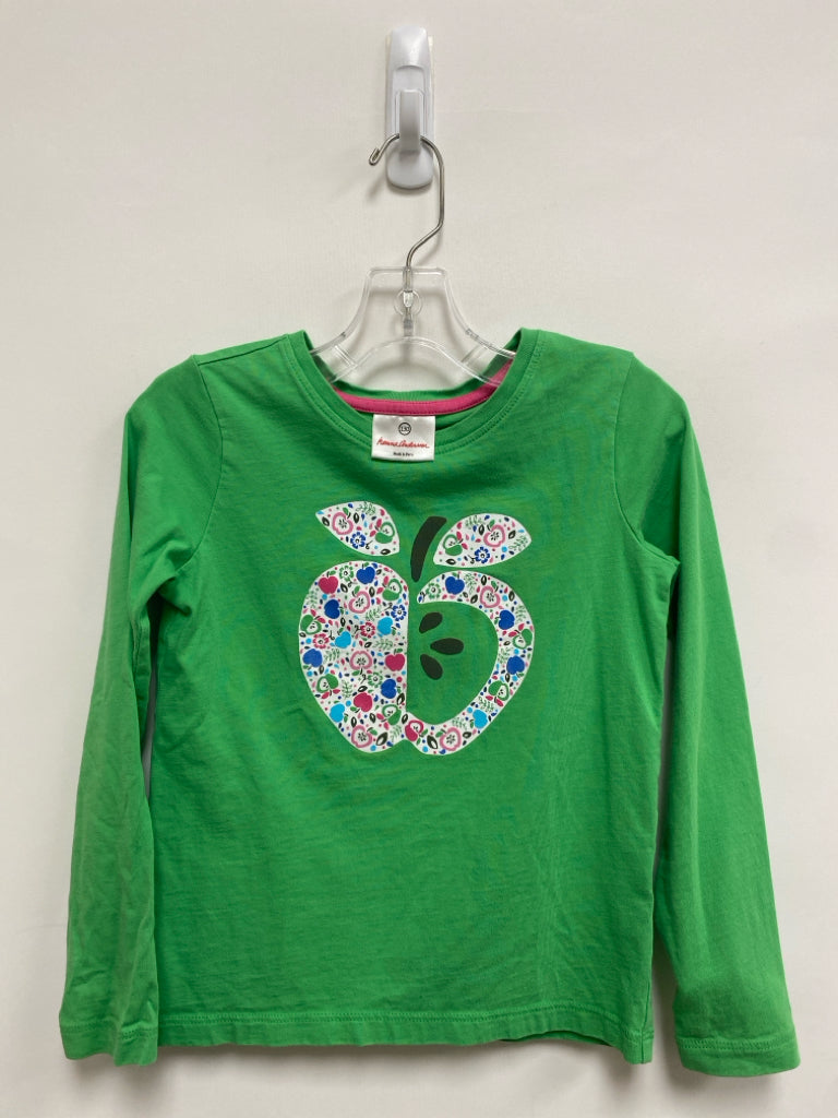 hanna Andersson SIZE 8 Green White/Multi Apple Girl&