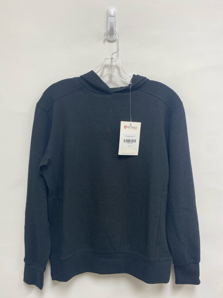 NWT Size S Black Texture Hooded Ladies Sweatshirt