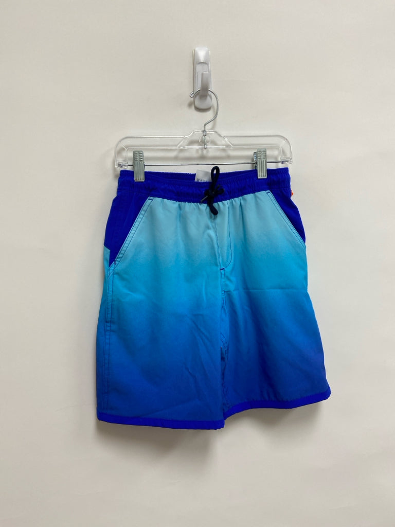 Lands End SIZE 10/12 Blue/Aqua Gradient Boy&