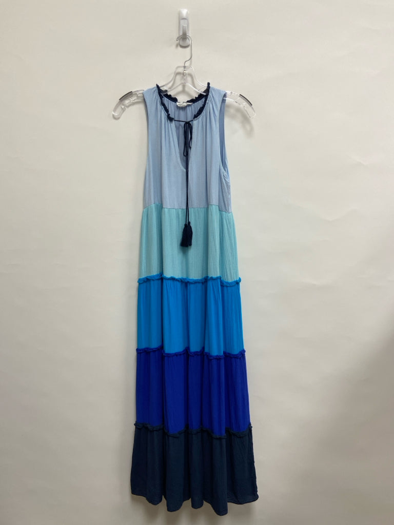 Size L Light Blue Turquoise Sleeveless Ladies Dress