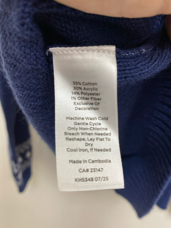 NWT Talbots Size LP Navy/White Polar Bear Petite Sweater