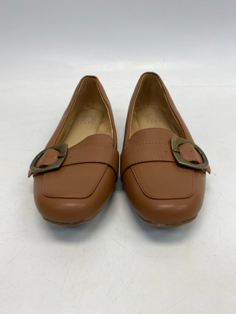 Naturalizer US Shoe Size 7.5 Brown Buckle(s) Flats