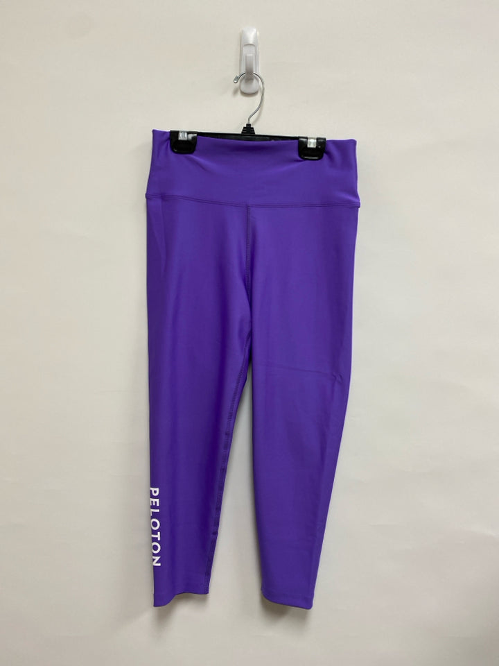 PELOTON Size L Purple Cropped Athletic Leggings
