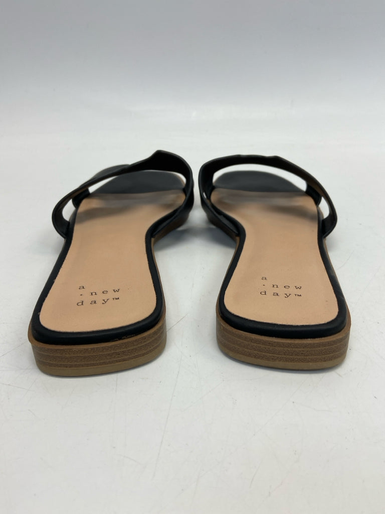 a new day  Size 8.5 Black Sandals