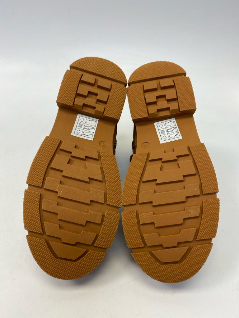 NWOT fabkids SIZE 3 Brown Lace-Up Boy&