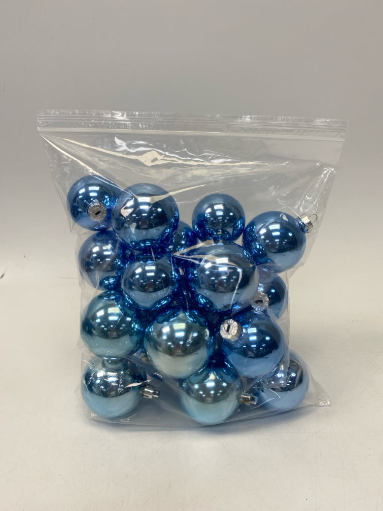 Blue Shiny Ornaments