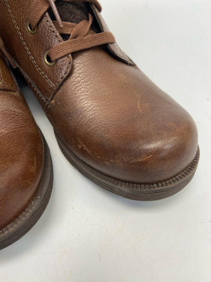 Earth  Size 10 Brown Side Zipper Flats