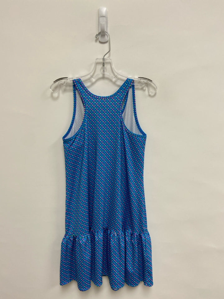 Vineyard Vines SIZE 10/12 Blue Multi Color Sleeveless Girl&