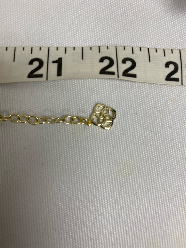 Kendra Scott Turquoise Gold Color Jeweled Necklace