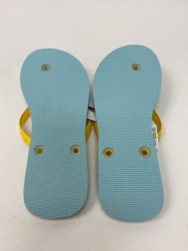 NWT Vera Bradley  Size 9/10 Yellow Green Lemon(s) Sandals