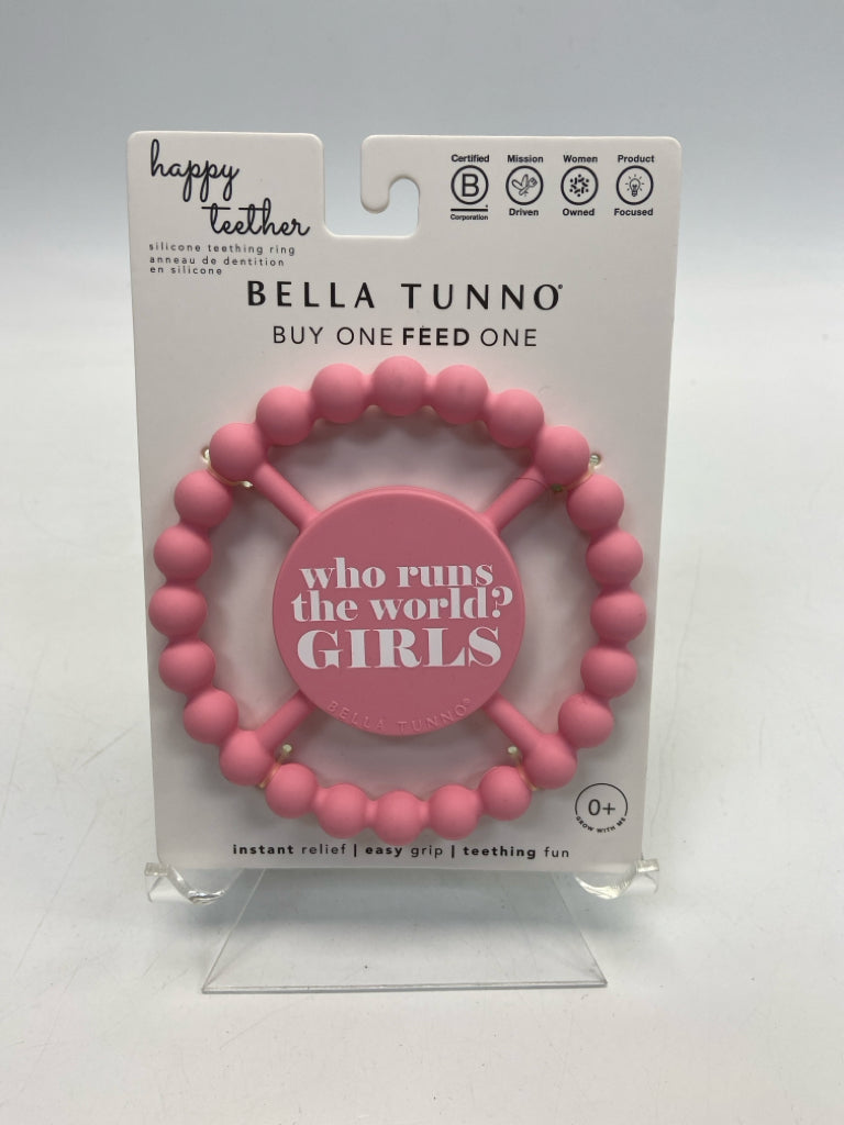 NEW Pink White Words Silicone Misc. Baby Gift