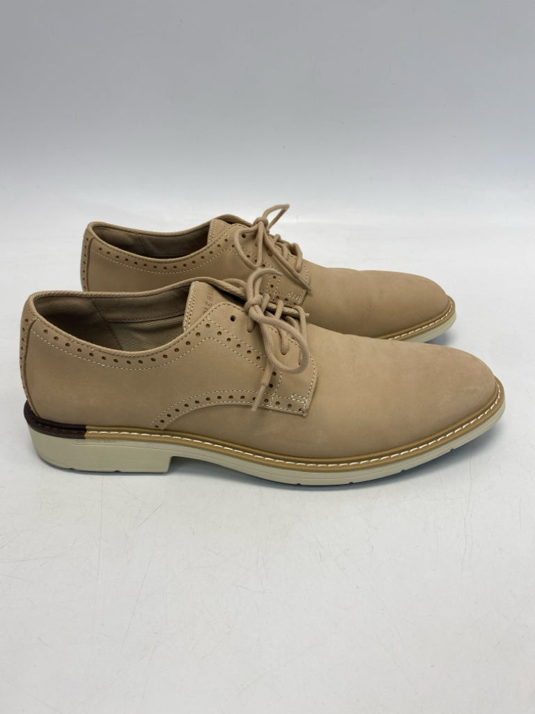 Cole Haan Size 11.5 Cream Lace-Up Men&