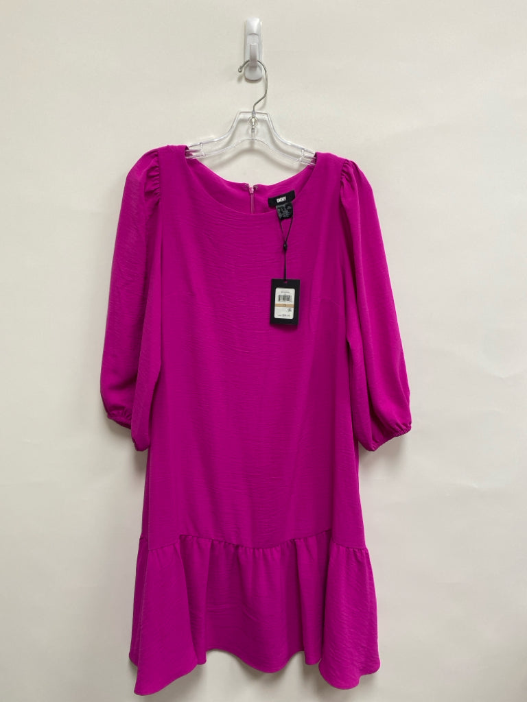 NWT DKNY Size 12 Fuschia Ladies Dress