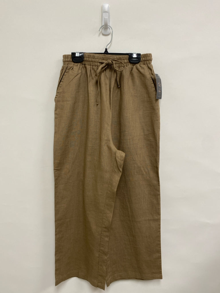 NWT white birch Size S Mocha Pull-on Linen Ladies Pants