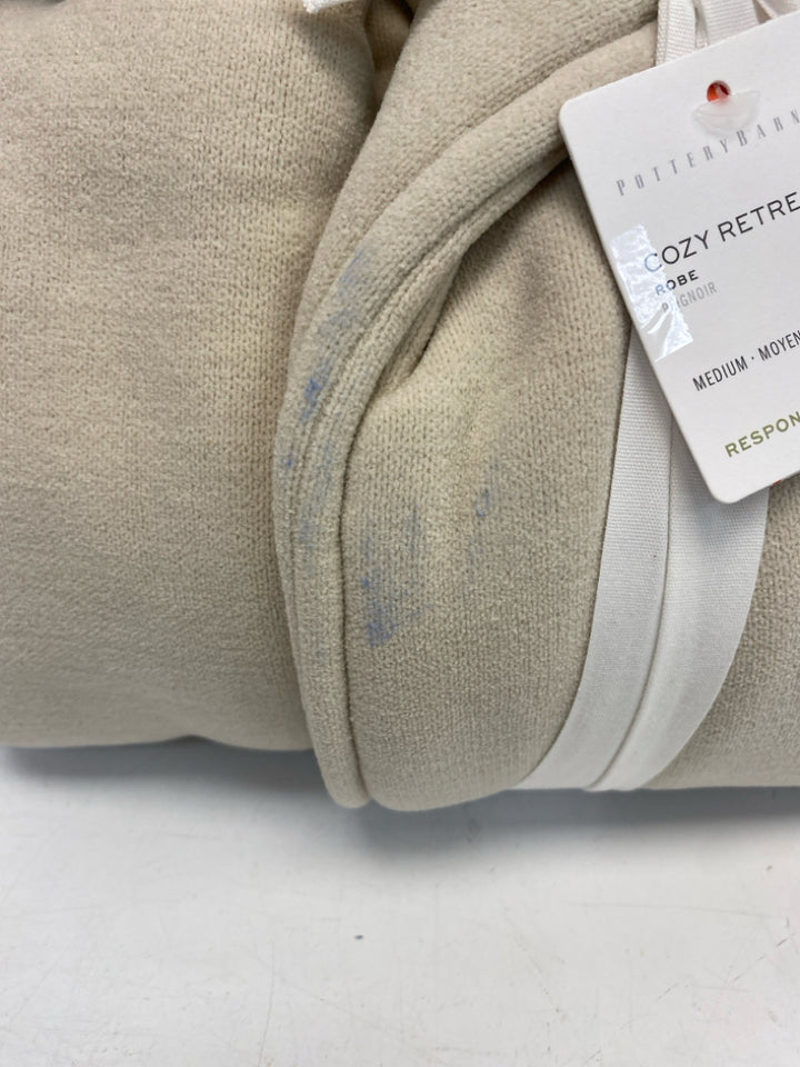 Pottery Barn Size M Tan Ladies Robe