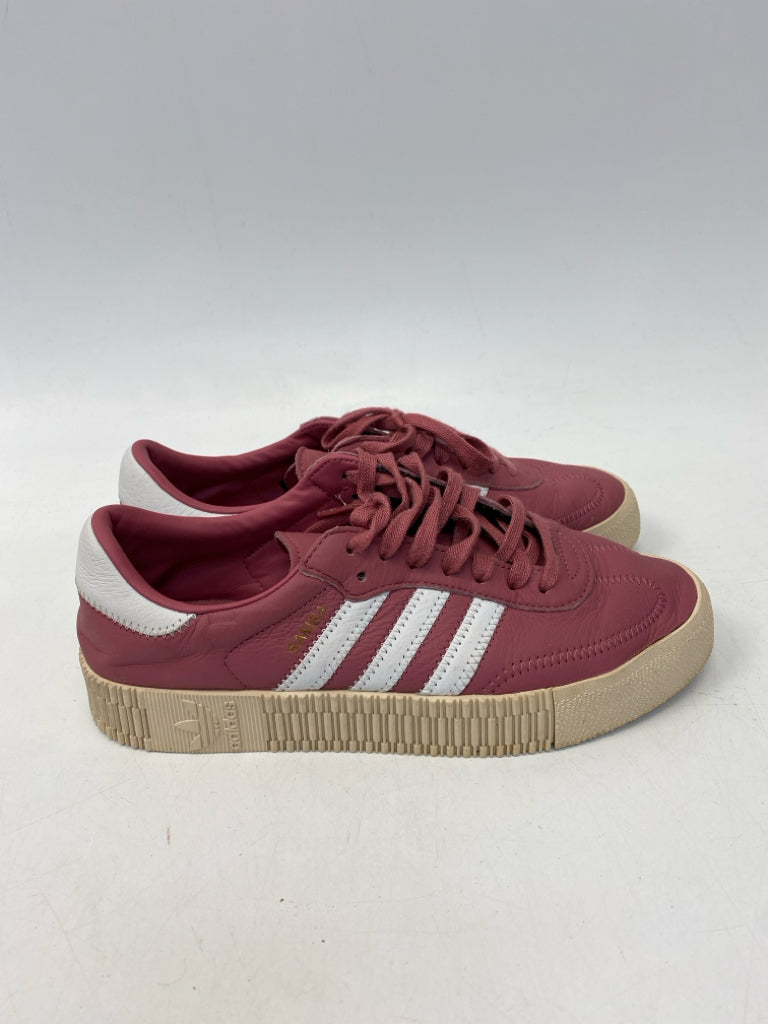 Adidas US Shoe Size 9 Rose Lace-up Sneakers