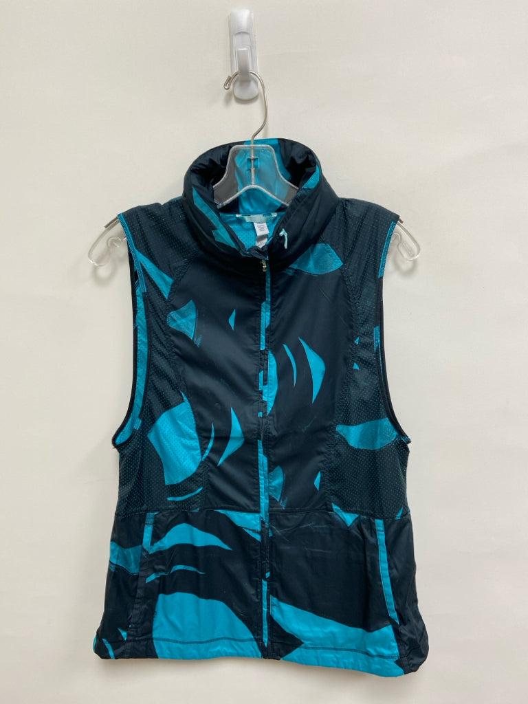 Lululemon Size 6 Black Turquoise Athletic Vest