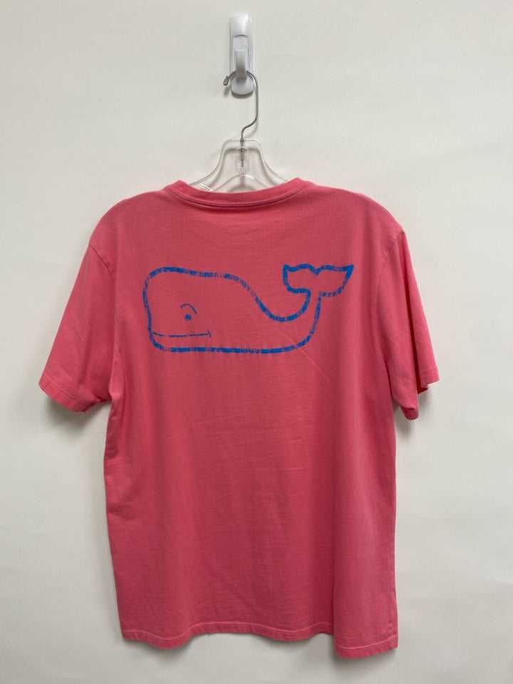 Vineyard Vines Size S Pink Blue Whale Men&