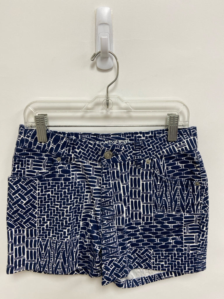Lands End SIZE 12 Navy/white Print Girl&