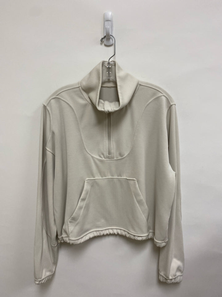 Lululemon Size 10 Cream Quarter Zip Athletic Jacket