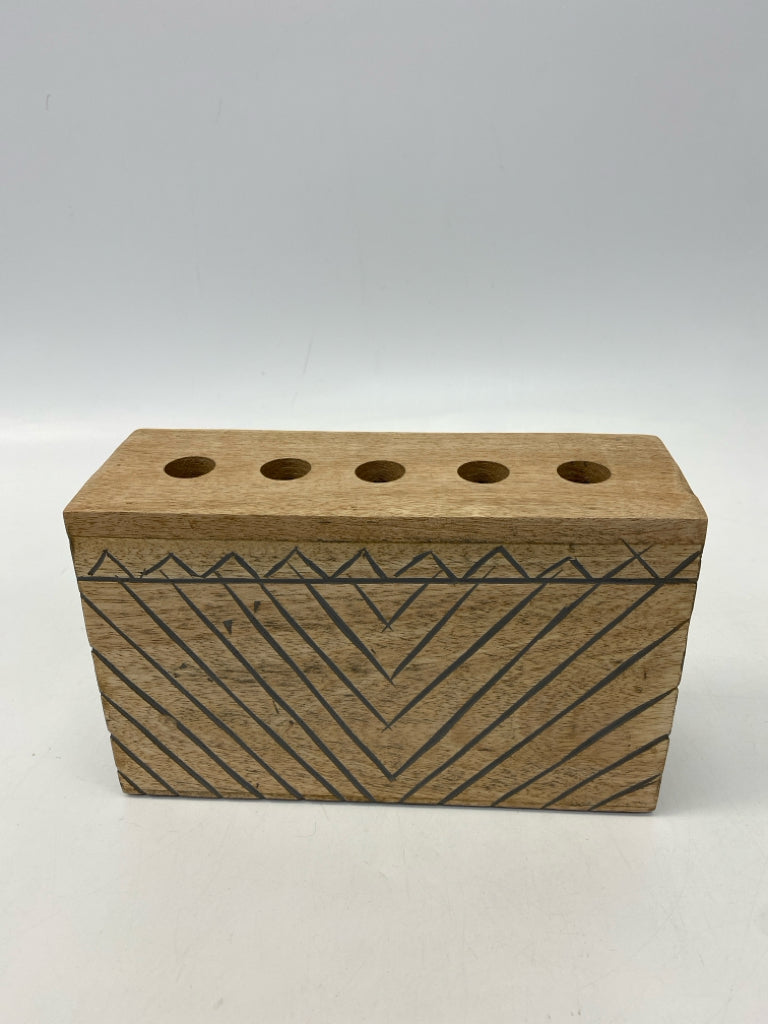 Natural Wood Vase