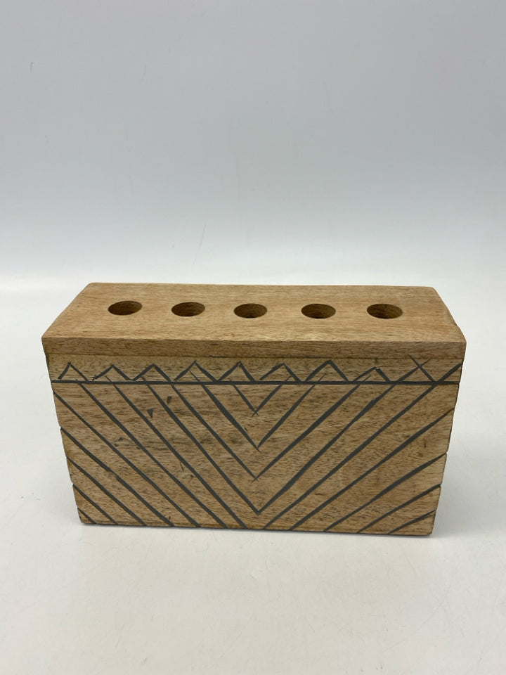 Natural Wood Vase