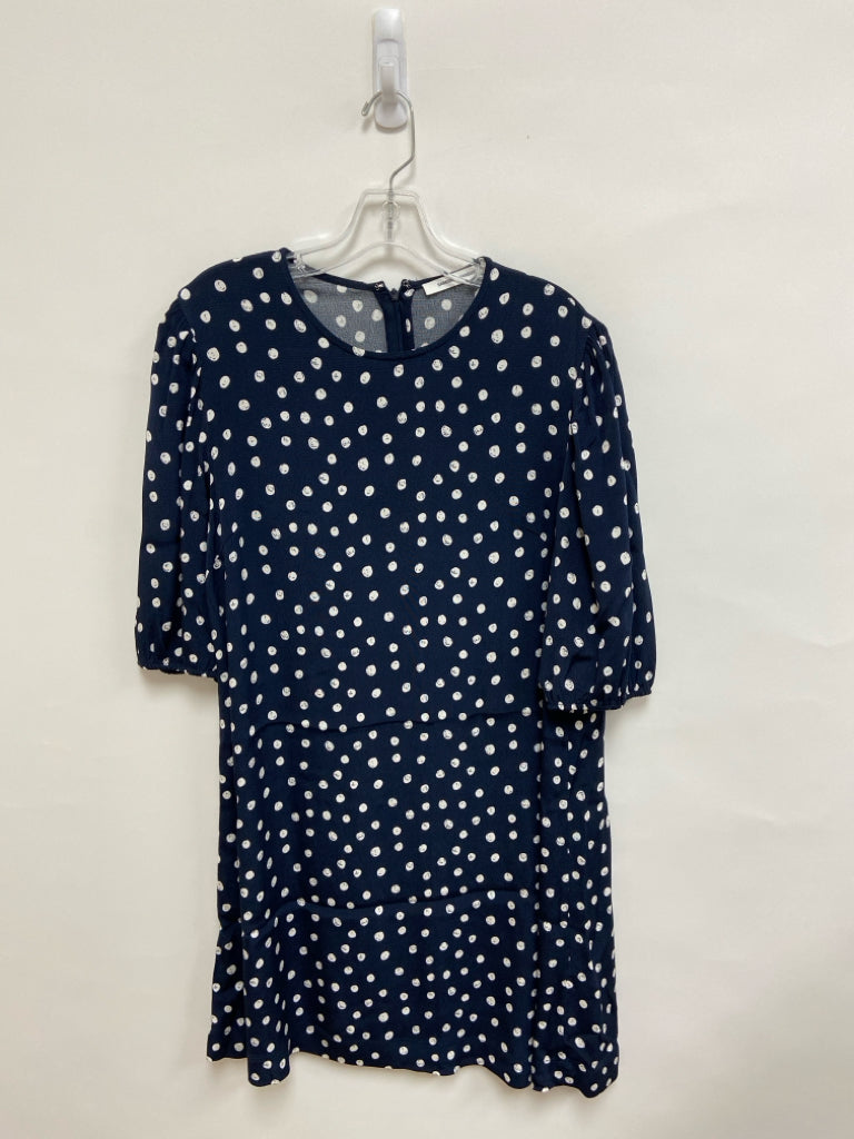 SAMSOE SAMSOE Size M Navy White Polka Dot Ladies Dress