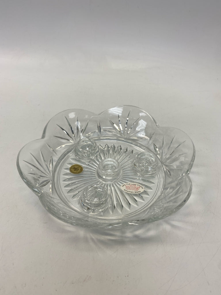 Princess House Clear Crystal Candleholder(s)