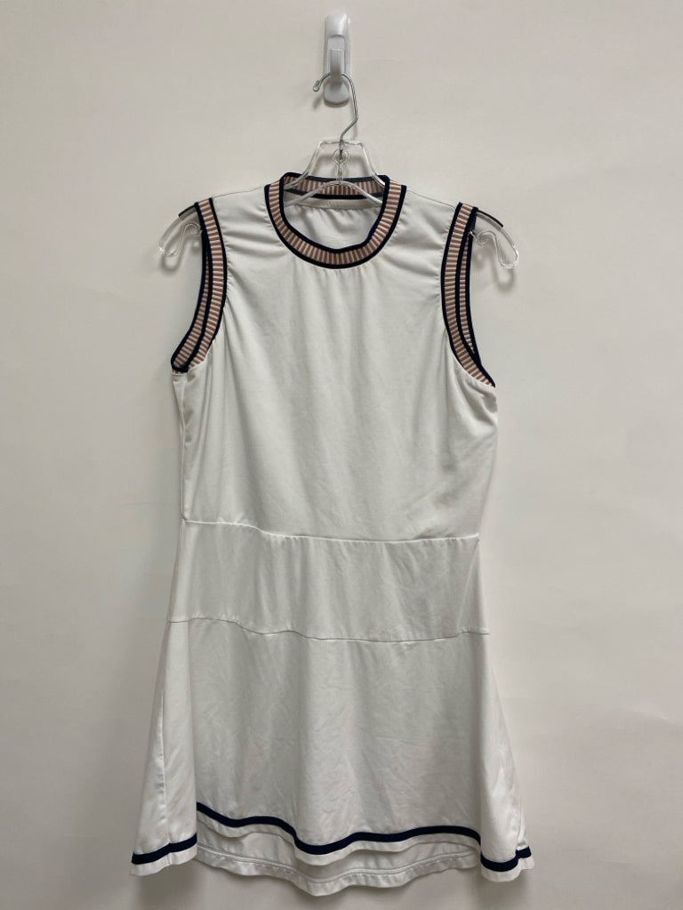VARLEY Size M White Trimmed Sleeveless Athletic Dress