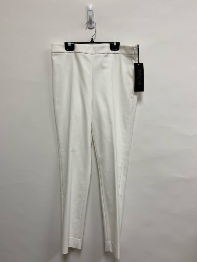 NWT Carlisle Size 8 White Ladies Pants