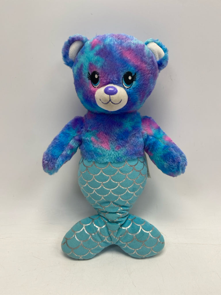 Build a Bear Blue Purple Stuffed Animal