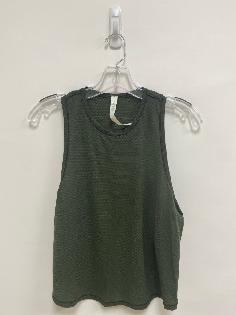 Lululemon Size 6 Dark Green Tank Athletic Top