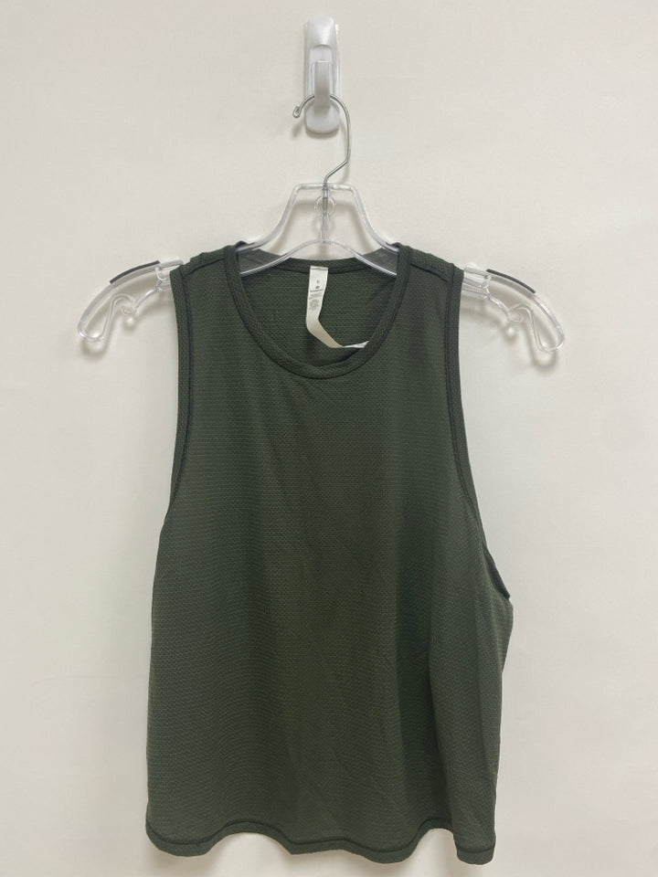 Lululemon Size 6 Dark Green Tank Athletic Top