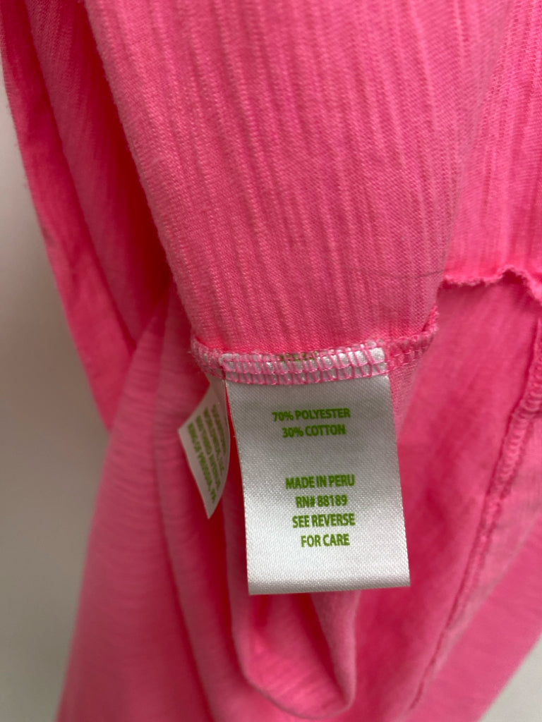 LILLY PULITZER Size L Neon Pink Ladies Top