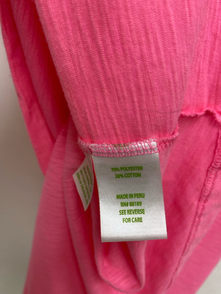 LILLY PULITZER Size L Neon Pink Ladies Top