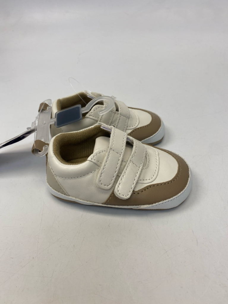 NWT Osh Kosh SIZE 2 Cream Brown Trimmed Boy&