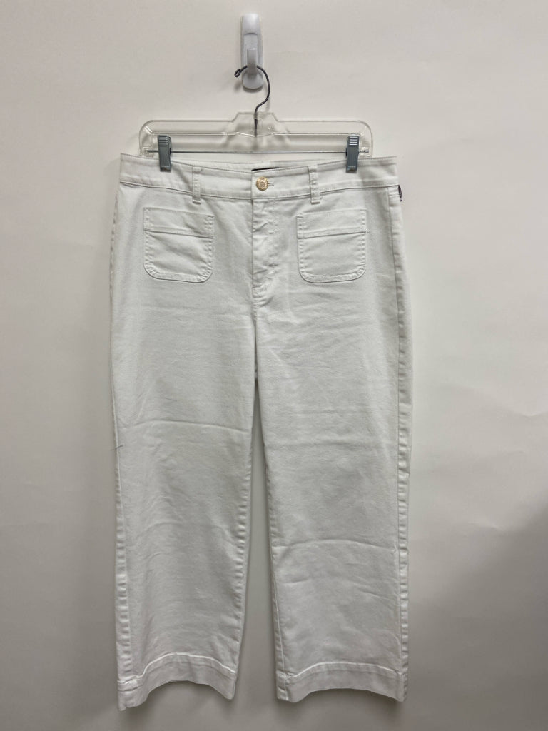 Talbots Size 12P White Wide Leg Petite Jeans