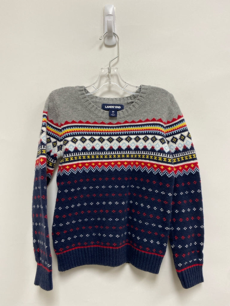 Lands End SIZE 5/6 Gray/Red Navy/Multi Boy&