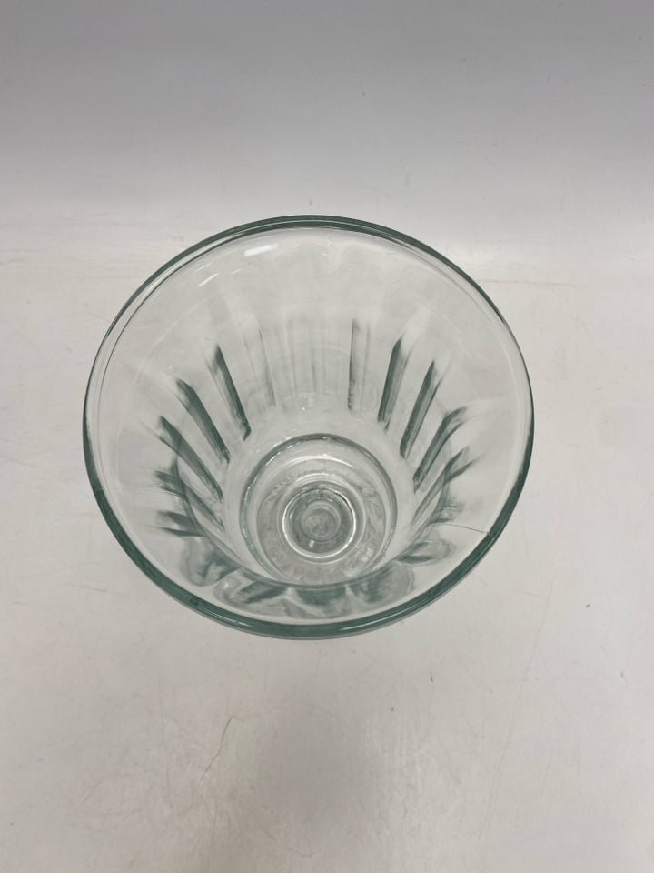 Home Interiors Clear Ribbed Glass Candleholder(s)