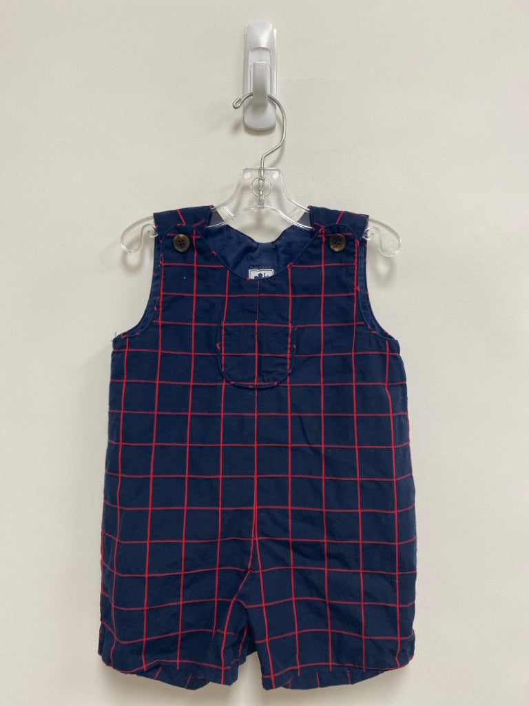 busy bees SIZE 12M Navy Red Windowpane Sleeveless Boy&